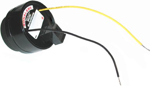 Mallory Sonalert Products-SCE028SD3MG5B Audioanzeigen und -alarme Audio Indicator Piezo 16VDC 28VDC 40mA 65dBA 2400Hz to 3400Hz Thread Mount Screw Bulk