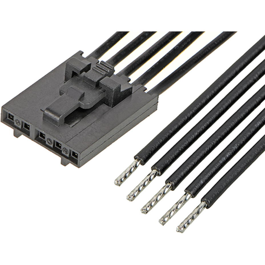 Molex-2162711050 Andere Kabelbaugruppen Cable Assembly UL 11028 0.05m 22AWG Wire to Board 5 POS F Crimp Bag