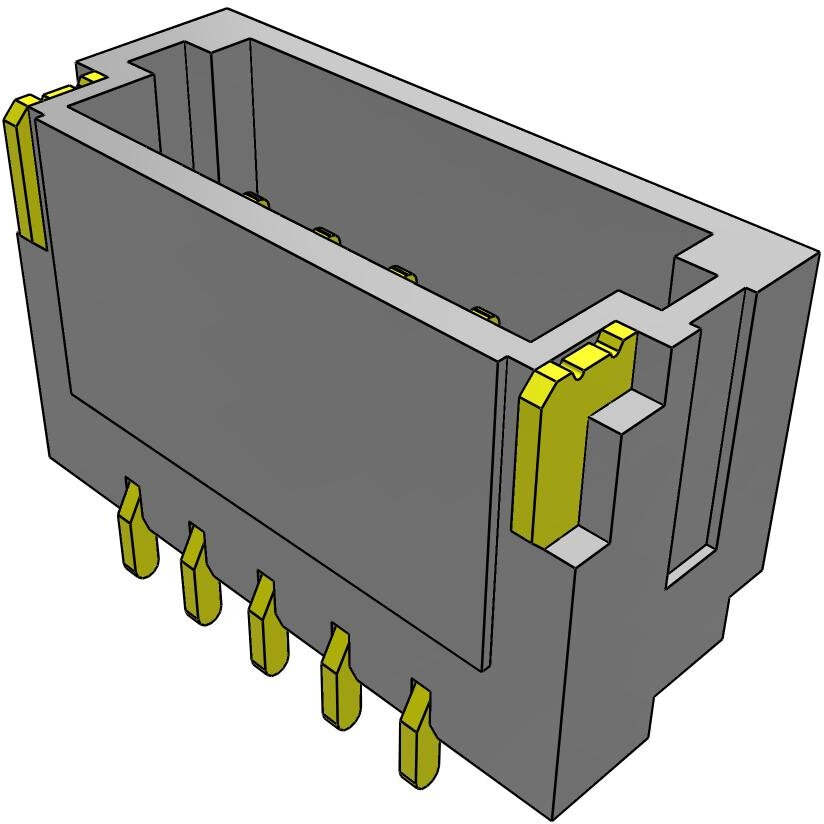 Samtec-T1M-05-GF-S-RA-TR Piastre connettori e prese PCB Conn Unshrouded Header HDR 5 POS 1mm Solder RA SMD T/R