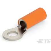 TE Connectivity-BACT12AV033 Connector Terminals Ring Tongue Terminal 10-12AWG Nickel Orange 25.6mm Nickel Loose