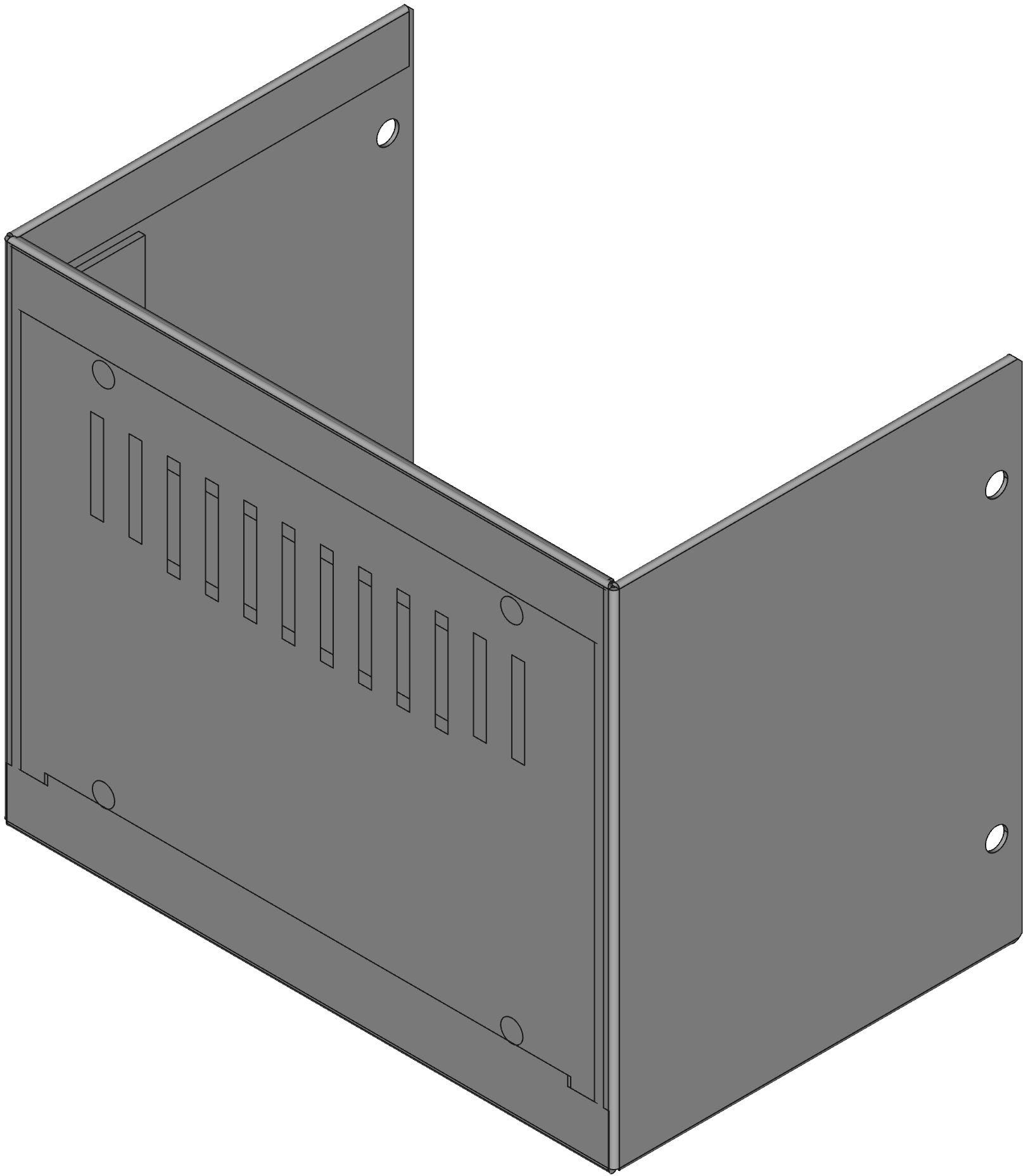 Hammond Manufacturing-1426K-B Cajas, compartimentos y anaqueles Blue Steel/Aluminum Instrument Enclosure