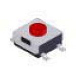 Apem Components-ADTSMW67NVTR Commutateur tactile Switch Tactile N.O. SPST Round Button Gull Wing 0.05A 12VDC 1.77N SMD T/R