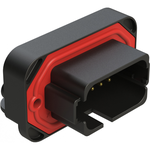 Conn Shrouded Header (4 Sides) HDR 18 POS 4.68mm Solder RA Side Entry Thru-Hole