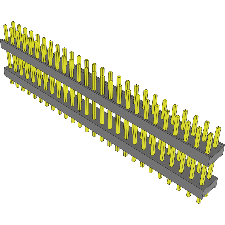 Samtec-DW-26-09-L-D-450 Connector Headers and PCB Receptacles Conn Board Stacker HDR 52 POS 2.54mm Solder ST Top Entry Thru-Hole Bulk