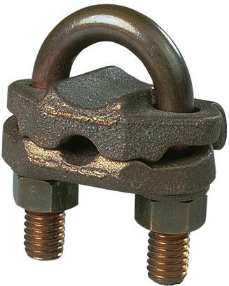 Panduit-GPL-6-Q null Cable Management, Ground Clamp Bronze Screw Mount