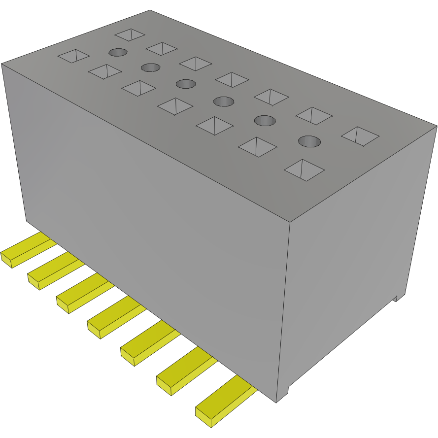 Samtec-CLE-107-01-G-DV-A-TR 连接器插头及 PCB 插座 Conn Socket Strip SKT 14 POS 0.8mm Solder ST SMD T/R