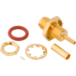 Amphenol-901-10807 RF-Steckverbinder Conn RPSMA 0Hz to 6GHz 50Ohm Solder ST Cable Mount RCP Gold
