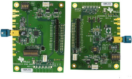 Texas Instruments-SERDESUB-913ROS/NOPB Kit e strumenti di sviluppo DS90UB913Q/DS90UB914Q LVDS Evaluation Board