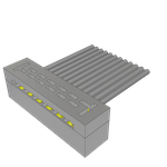 Cable Assembly 0.508m 28AWG 1mm 12 POS IDC Connector F TIGER EYE™ Bulk