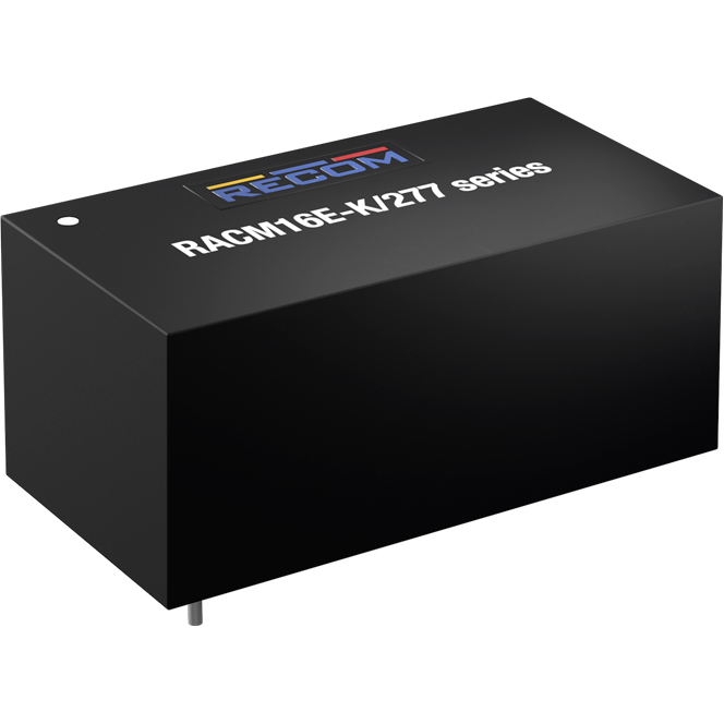 RECOM Power GmbH-RACM16E-15SK/277 AC to DC Power Supplies AC/DC Power Supply Single-OUT 15V 1.066A 16W 4-Pin Tube