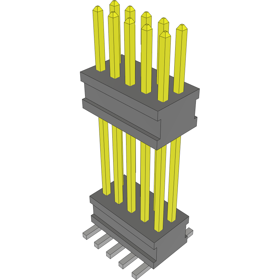 Samtec-FW-05-05-L-D-502-153 连接器插头及 PCB 插座 Conn Board Stacker HDR 10 POS 1.27mm Solder ST Top Entry SMD FLEX STACK™ Tube