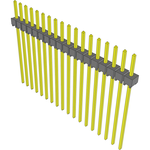 Conn Unshrouded Header HDR 18 POS 2.54mm Solder ST Top Entry Thru-Hole Bulk