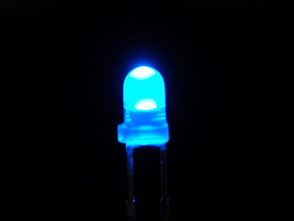 Adafruit Industries-780 LED Diffused Blue 3mm LED (25 pack)