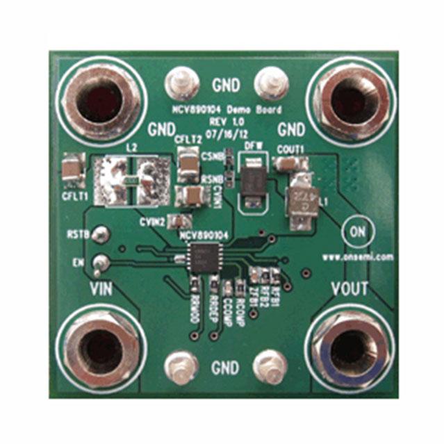 onsemi-NCV890104MWGEVB 电源管理开发电路板和套件 NCV890104 DC to DC Converter and Switching Regulator Chip 0.8V Output Evaluation Board Automotive AEC-Q100