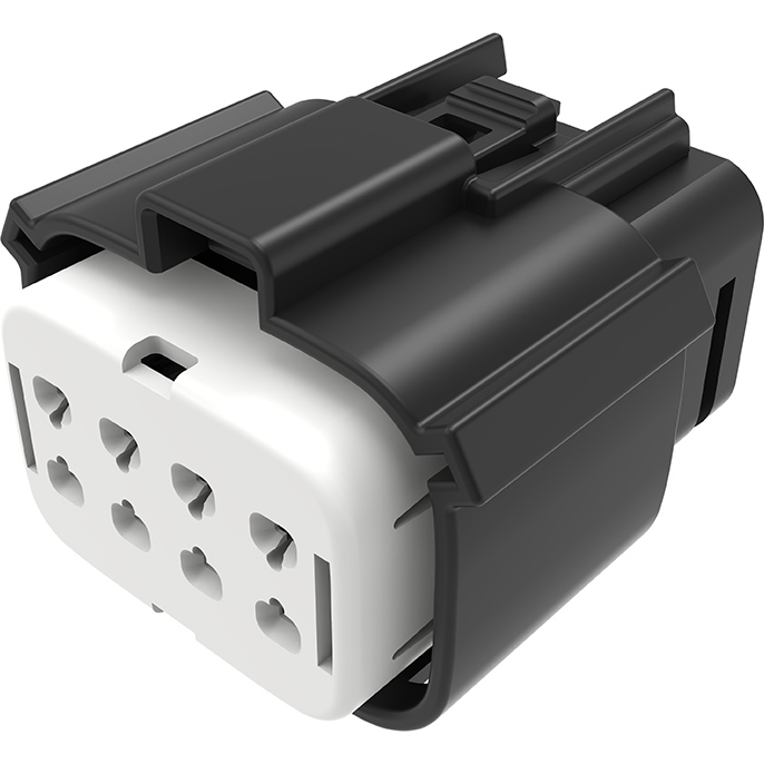 Molex-194180001 Gaine de câblage de raccordement discret Conn Housing RCP 8 POS 5.84mm Crimp ST Cable Mount Black MX150L™ Bag