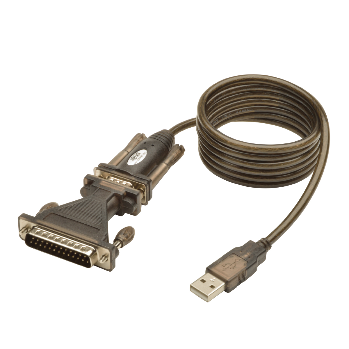 Eaton-U209-005-DB25 Andere Kabelbaugruppen Cable Assembly Data 1.52m USB Type A to D-Sub/D-Sub 4 to (9/25) POS M-M