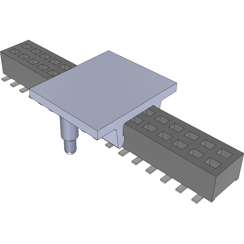 Samtec-CLP-117-02-F-D-BE-PA-TR Steckverbinderleisten und Leiterplattenbuchsen Conn Socket Strip SKT 34 POS 1.27mm Solder ST SMD T/R