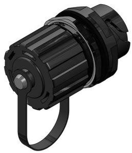 CONEC-17-300820 Conector de fibra óptica Conn IP67 LC Adapter Single Mode Duplex RCP/RCP ST Panel Mount