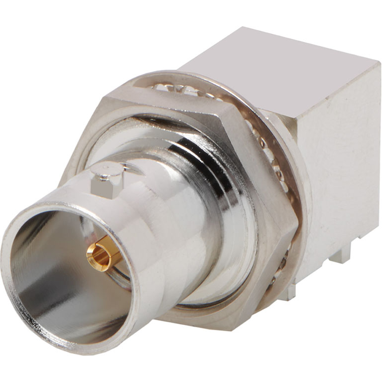 Molex-0731716611 射频连接器 Conn BNC 0Hz to 12GHz 75Ohm Solder RA Thru-Hole RCP Gold Tray