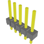 Conn Unshrouded Header HDR 5 POS 2.54mm Solder ST Top Entry Thru-Hole Bulk