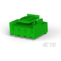 TE Connectivity-6-1123722-4 Connector Discrete Wire Housing Conn Housing PL 4 POS 3.96mm Crimp ST Cable Mount Green Bag