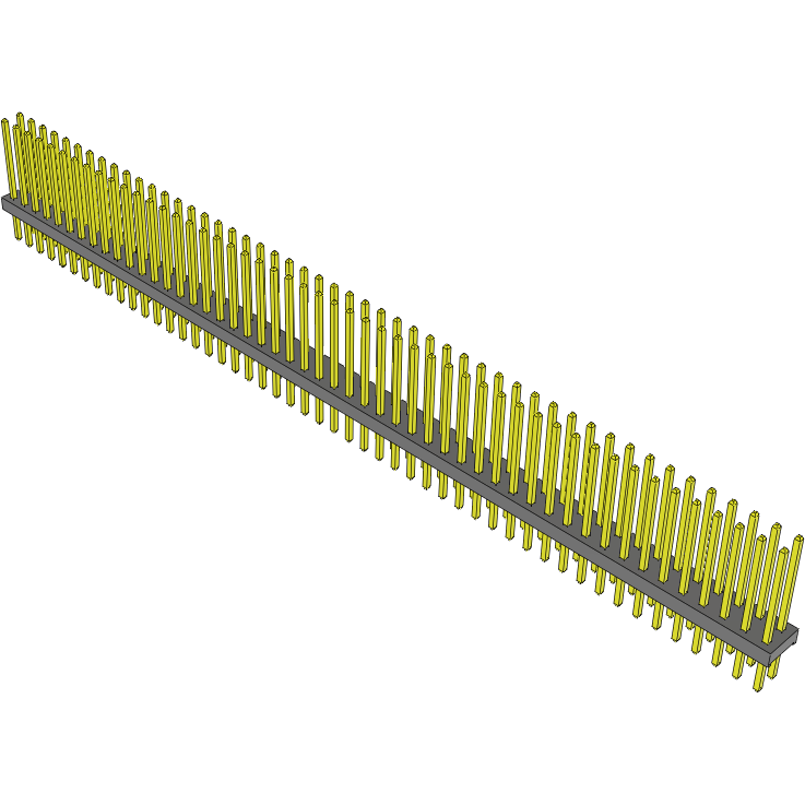 Samtec-MTMM-150-11-G-D-380 连接器插头及 PCB 插座 Conn Unshrouded Header HDR 100 POS 2mm Solder ST Top Entry Thru-Hole Bulk