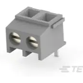 TE Connectivity-1546225-2 连接器接线板 Conn Eurostyle Block M 2 POS 5mm Solder RA Thru-Hole 13.5A/Contact Box