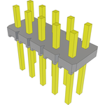 Conn Unshrouded Header HDR 10 POS 2.54mm Solder ST Top Entry Thru-Hole Bulk