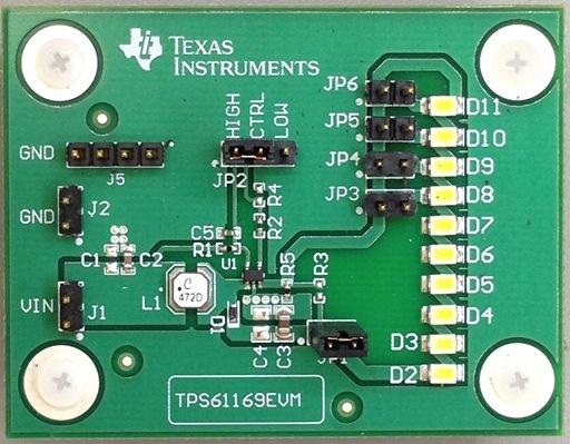 Texas Instruments-TPS61169EVM Development Kits and Tools WLED Driver Evaluation Board