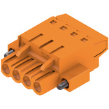 Weidmuller-1844010000 Steckverbinder, Klemmenblöcke Conn Plug-in Terminal Block SKT 4 POS 5.08mm Screw ST Cable Mount 17A Box