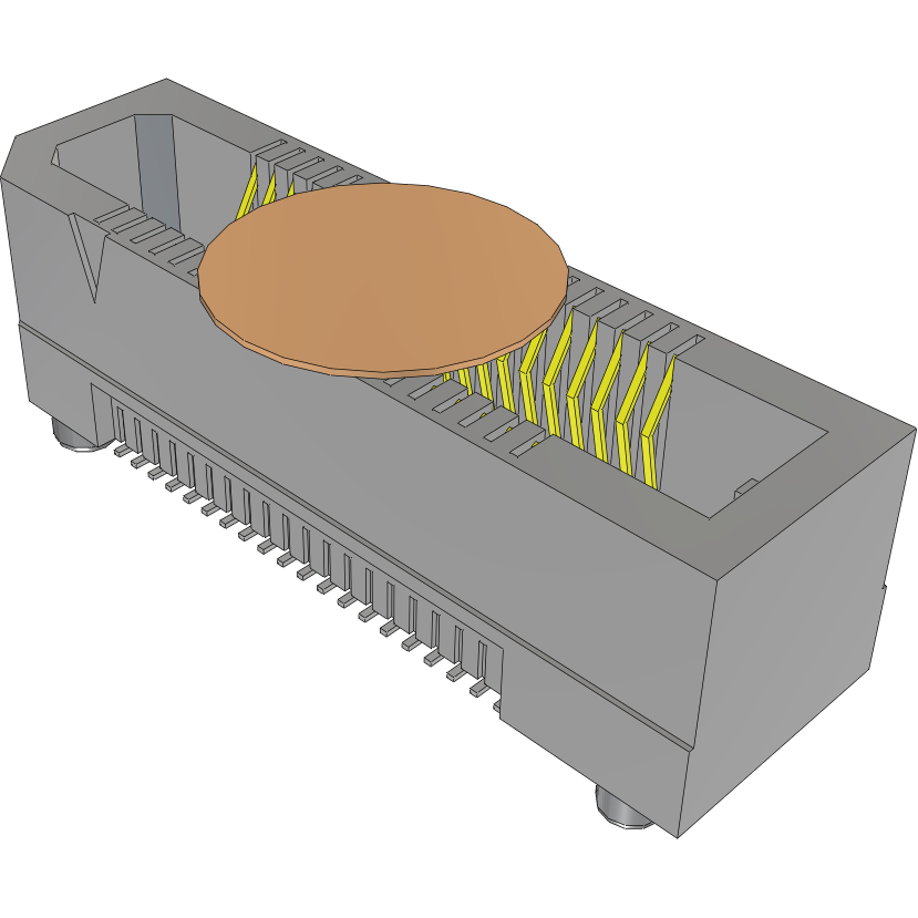 Samtec-ERF5-020-05.0-L-DV-K-TR Connector Headers and PCB Receptacles Conn High Speed Socket Strip SKT 40 POS 0.5mm Solder ST Top Entry SMD Edge Rate® T/R