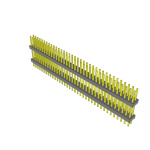 Conn Board Stacker HDR 72 POS 2.54mm Solder ST Top Entry Thru-Hole Bulk