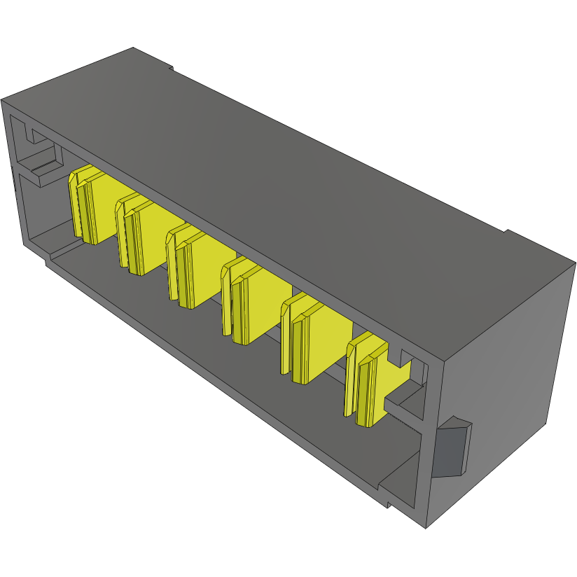 Samtec-MPT-06-6.30-03-L-V-LC 连接器插头及 PCB 插座 Conn Terminal Strip M 6Power POS 1.88mm/3.12mm Solder ST Top Entry Thru-Hole PowerStrip™ Tray