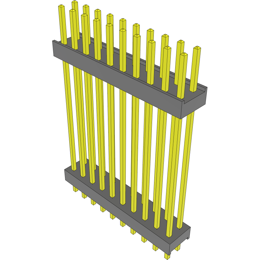 Samtec-DW-10-14-T-D-1100 连接器插头及 PCB 插座 Conn Board Stacker HDR 20 POS 2.54mm Solder ST Top Entry Thru-Hole Bulk
