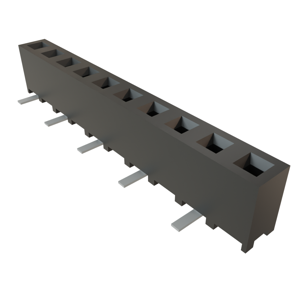 Samtec-SMM-110-02-SM-S Steckverbinderleisten und Leiterplattenbuchsen Conn Socket Strip SKT 10 POS 2mm Solder ST Top Entry SMD TIGER EYE™ Tube