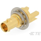 TE Connectivity-2446156-1 Raccordement FR Conn HD-BNC 0Hz to 12GHz 75Ohm Solder ST Thru-Hole F Gold Over Nickel Over Copper Bag/Box