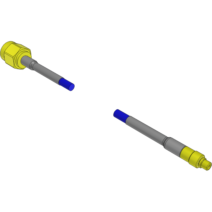 Samtec-RF174-01SP1-03SP1-0300 Kabelbaugruppen Koaxial Cable Assembly Coaxial 0.3m 26AWG SMA to MMCX PL-PL Bag