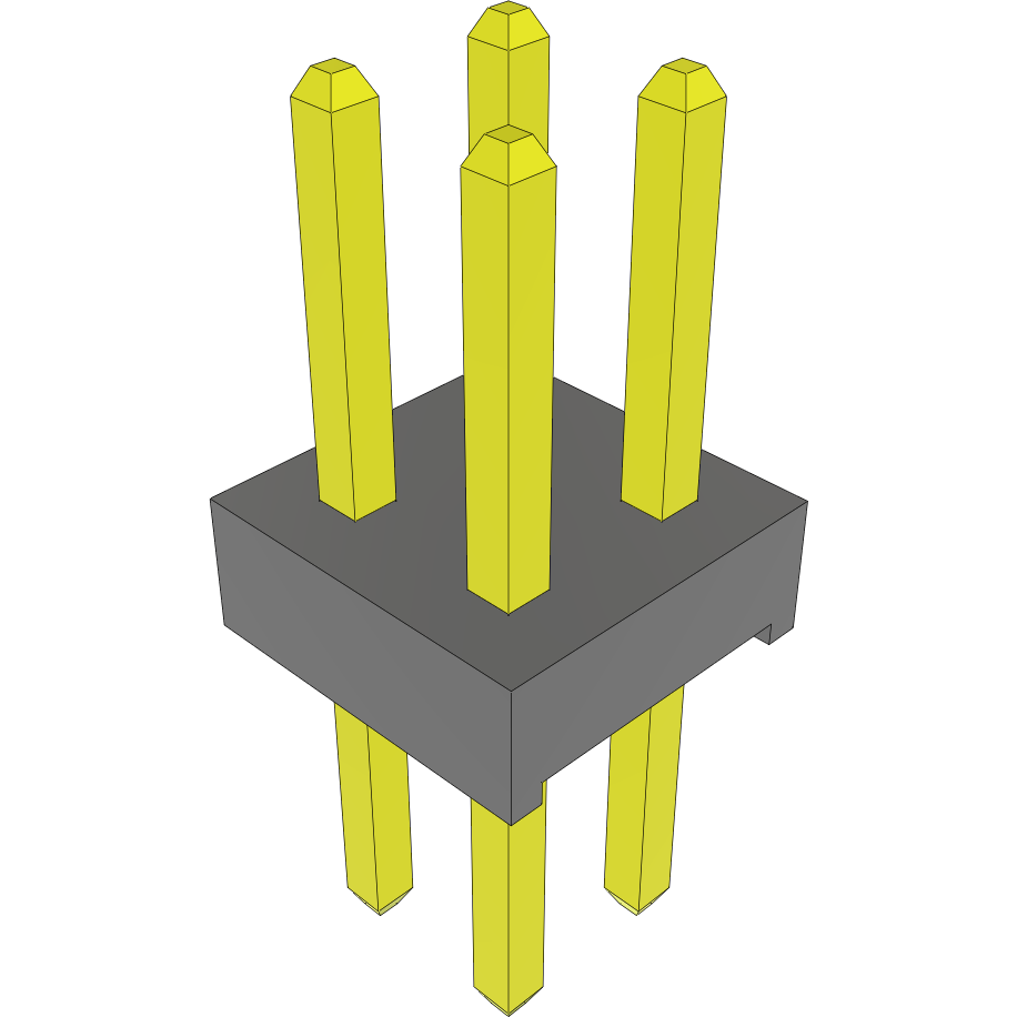 Samtec-MTMM-102-05-S-D-165 Connector Headers and PCB Receptacles Conn Unshrouded Header HDR 4 POS 2mm Solder ST Top Entry Thru-Hole Bulk