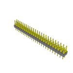 Conn Unshrouded Header HDR 50 POS 2.54mm Solder ST Top Entry Thru-Hole Tube