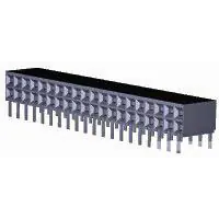 TE Connectivity-2-535512-5 Piastre connettori e prese PCB Conn Socket Strip SKT 40 POS 2.54mm Solder RA Side Entry Thru-Hole Box