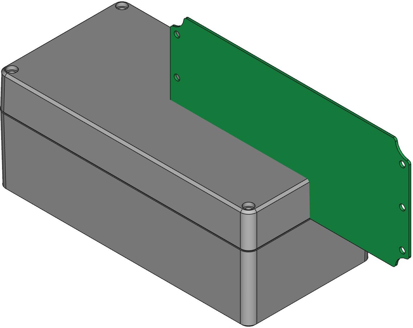 Hammond Manufacturing-R100-104-000 箱、罩及架 Beige Die Cast Aluminum Wall Mount Watertight Enclosure