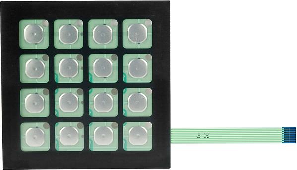 NKK Switches-FMBN16BD Tastenfelder und Tastaturen Keypad 16 Cable 20mA 24VDC 1000000Cycles 6N