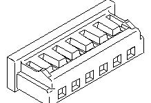 Molex-51090-1300 Einzeladersteckverbinder, Gehäuse Conn Housing F 13 POS 2mm Crimp ST Cable Mount Natural Mi II™ Bag