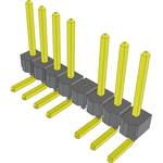 Conn Unshrouded Header HDR 8 POS 2.54mm Solder RA Side Entry Thru-Hole Bulk