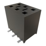 Conn Socket Strip SKT 6 POS 2.54mm Solder ST Top Entry SMD T/R