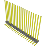 Conn Unshrouded Header HDR 20 POS 2.54mm Solder RA Side Entry Thru-Hole Bulk