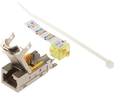 HARTING-20820010002 电话及电信连接器 Conn RJ-45 RCP 8 POS IDT ST Cable Mount 8 Terminal 1 Port Cat 6a