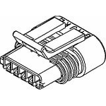 Conn Housing RCP 5 POS Crimp ST Cable Mount Light Gray