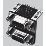 Conn D-Sub Adapter M/F 9/15 POS Solder RA Thru-Hole 24 Terminal 2 Port