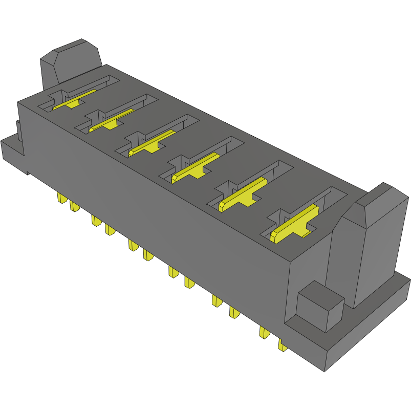 Samtec-MPS-06-7.70-03-L-V Cabezales del conector y receptáculos PCB Conn Socket Strip SKT 6Power POS 5mm Solder ST Top Entry Thru-Hole Tray